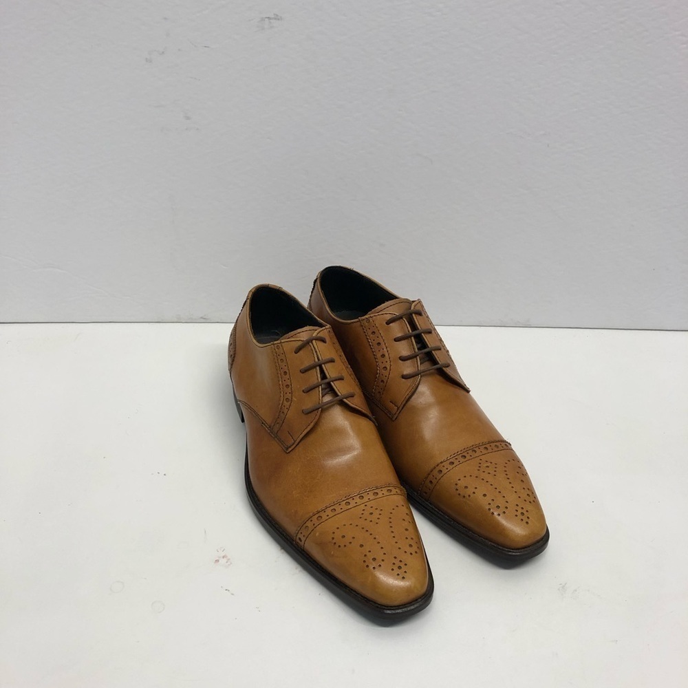 Duca shoes tan captoe leather calf oxford